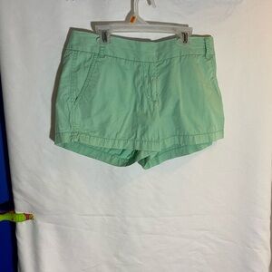 J. Crew Green Chino Shorts Casual Summer Essential, Size 4, 100% cotton